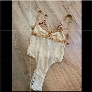 Solstice Intimates Mesh Thong Bodysuit
